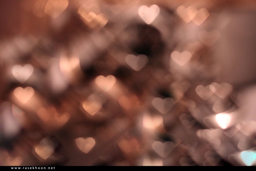 Боке сердечки