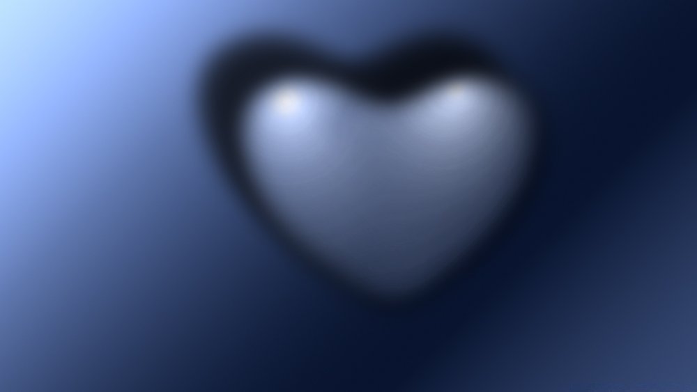 Размытое сердечко обои