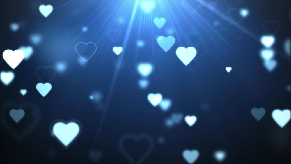 Боке в виде сердечек