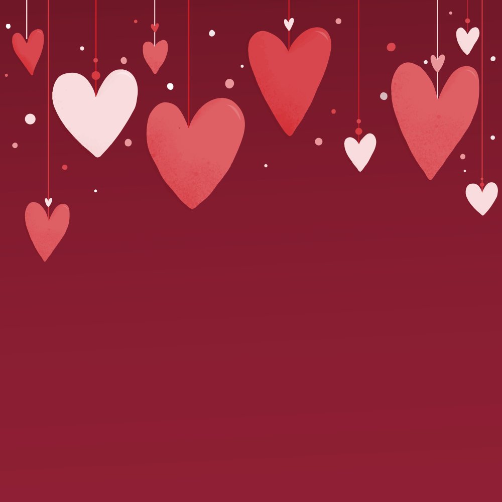 Светлый фон с сердечками