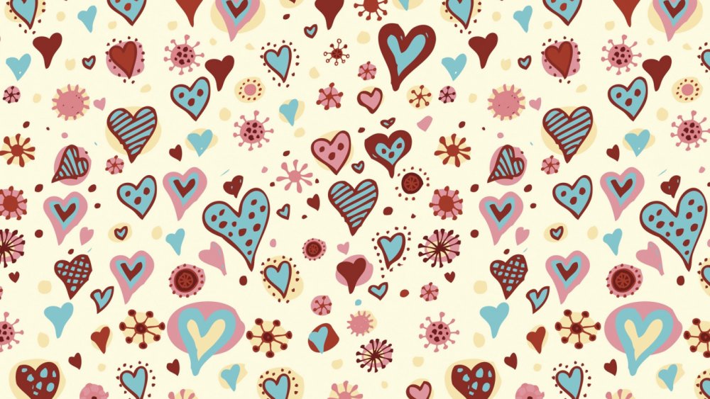 Популярные обои с сердечками