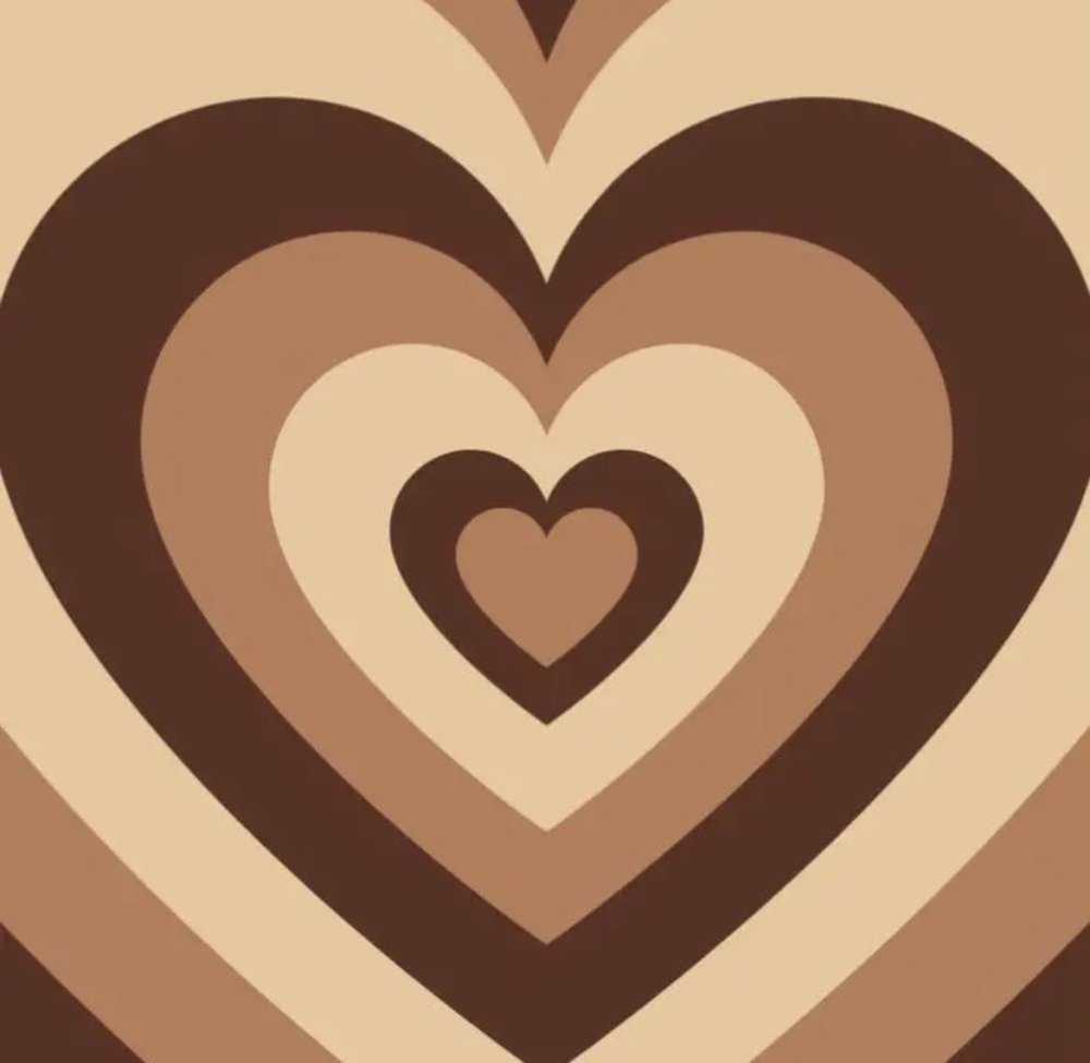 Бежевый фон с сердечками