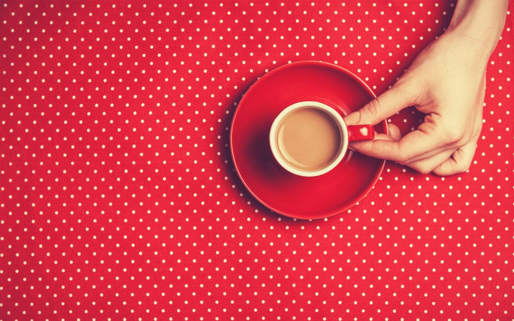 Кофе вид сверху