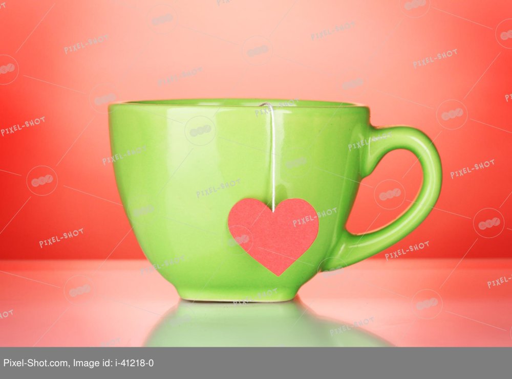 Чай 2 чашки красные