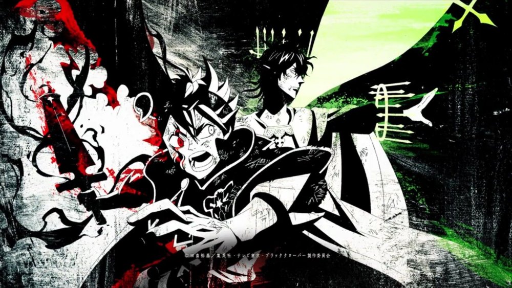 Аниме чёрный Клевер Black Clover