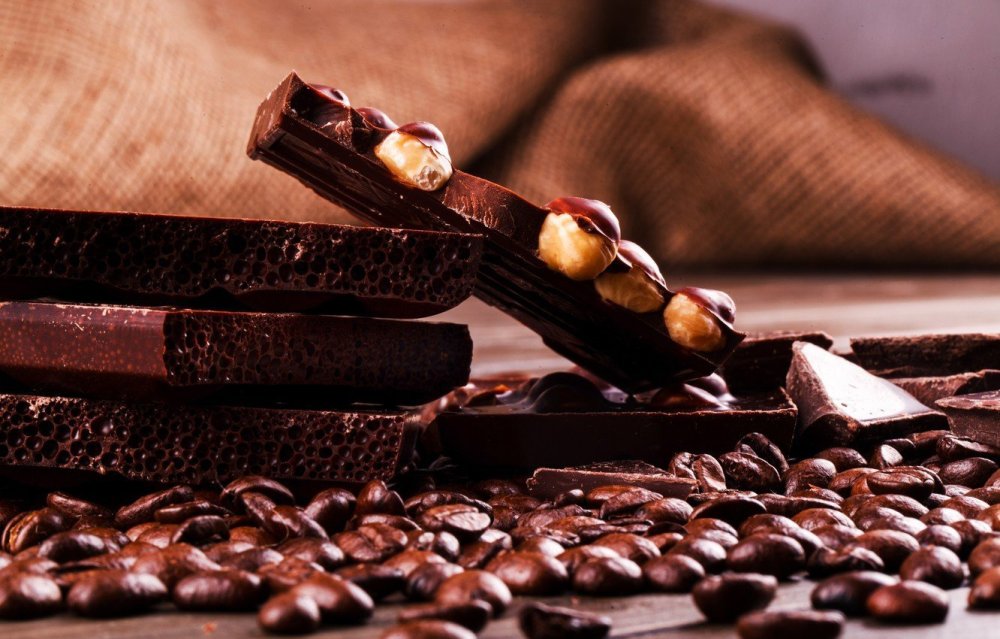 Кофейные зерна в шоколаде