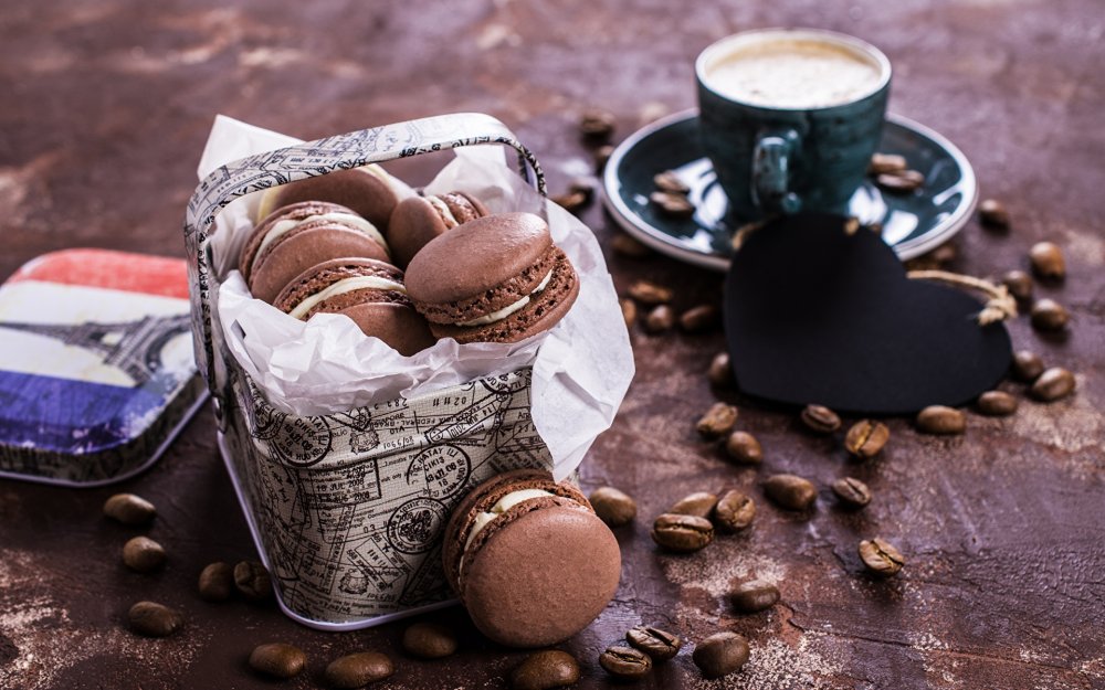 Макаруны "кофе"