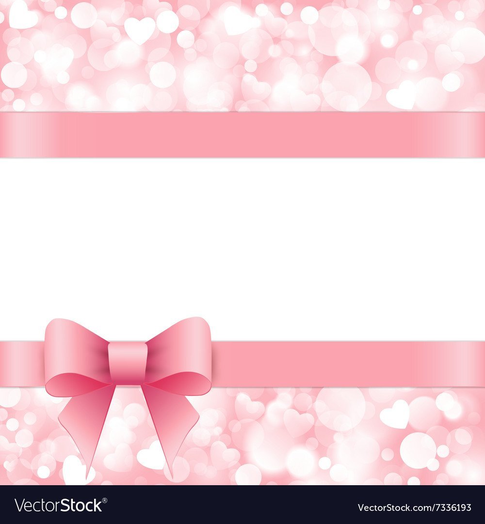 Нежный красивый фон с бантом