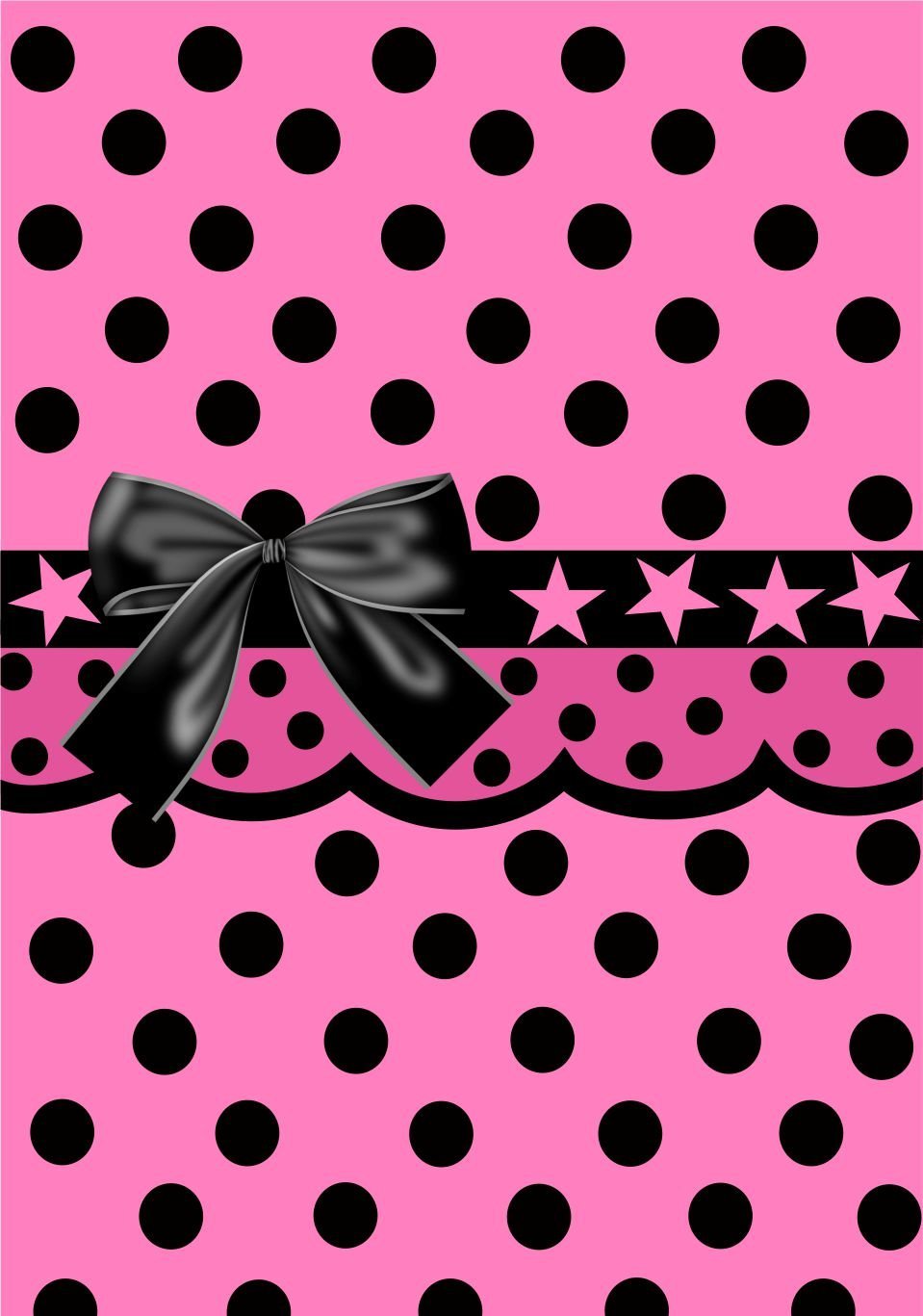 Розовый бант акварель