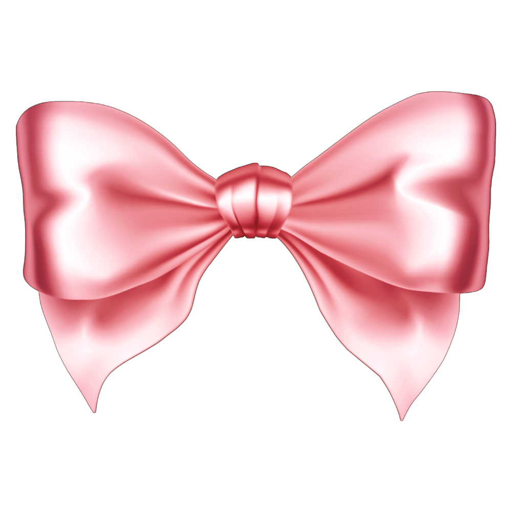 Розовый бантик