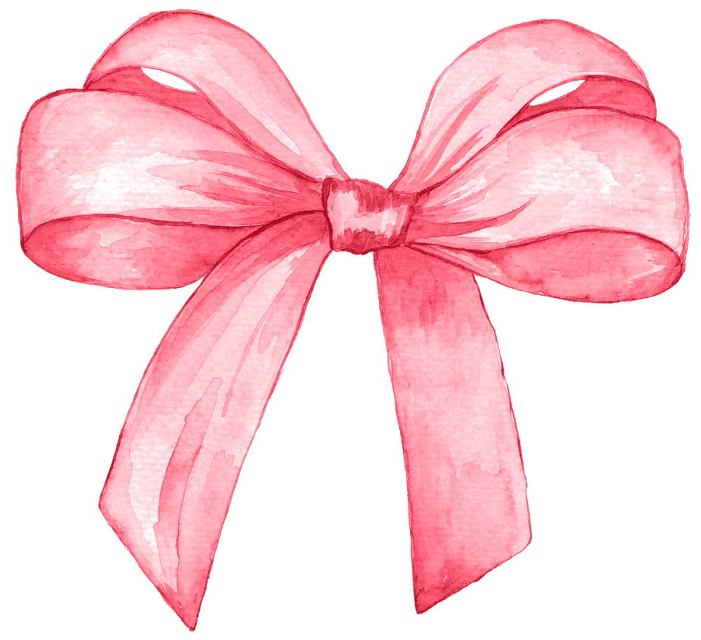 Розовый бант
