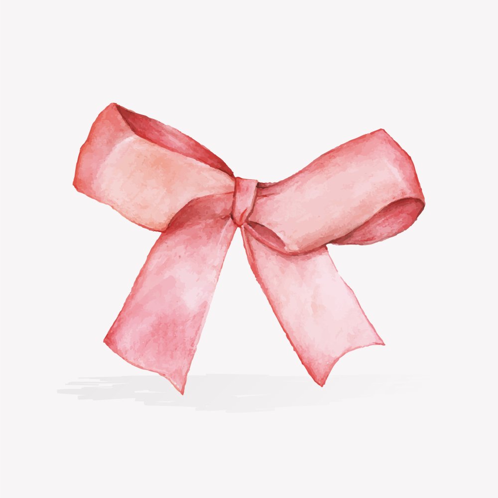 Розовая лента для надписи