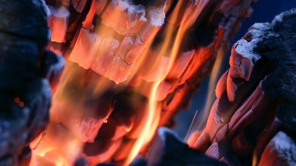 Шашлык на огне