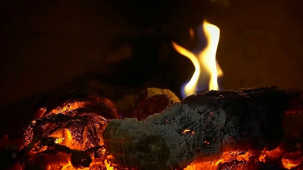 Костёр камин на природе