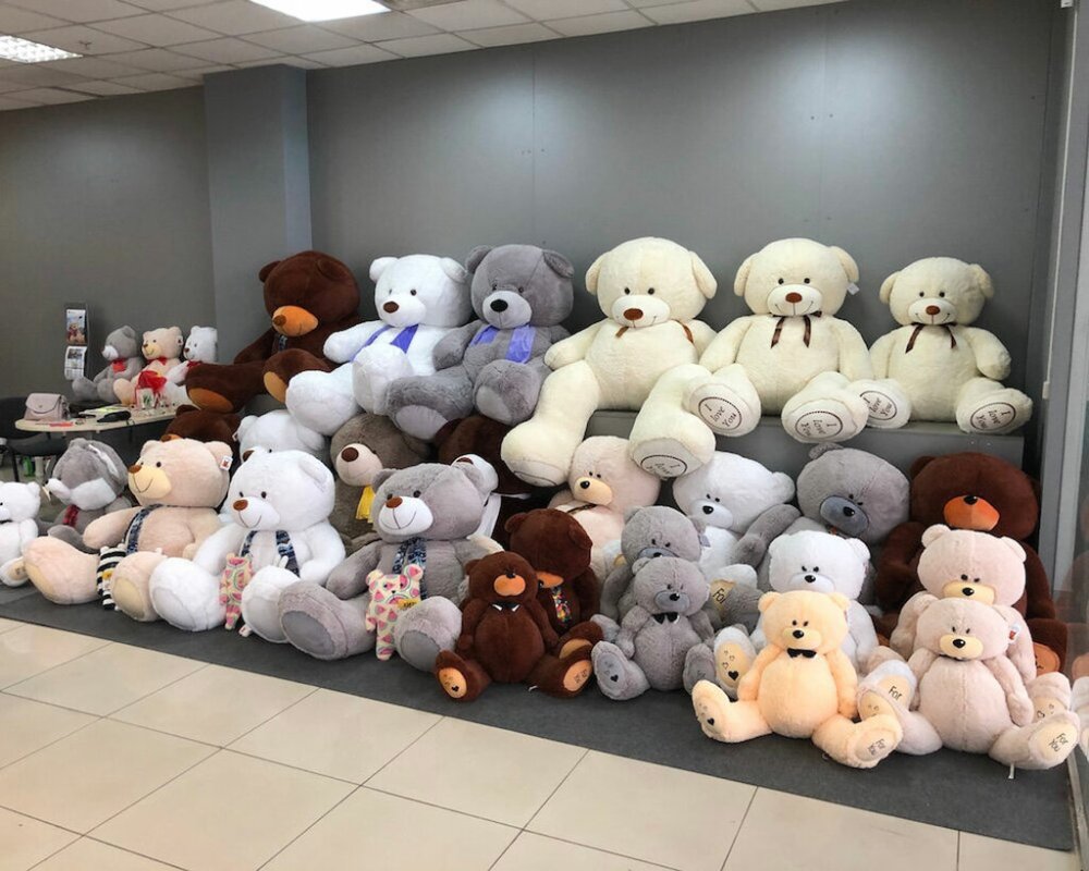 Мягкие игрушки много