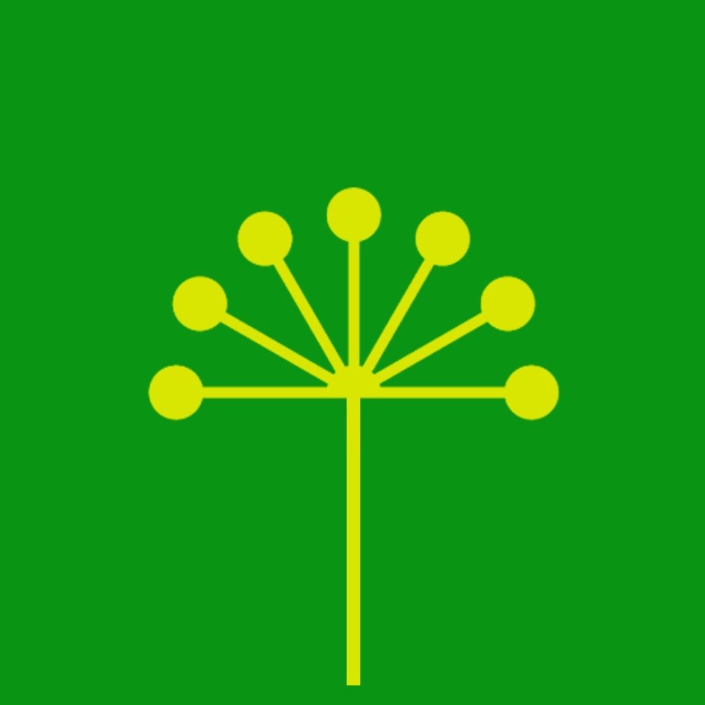 Трафарет для стен зонтичное растение