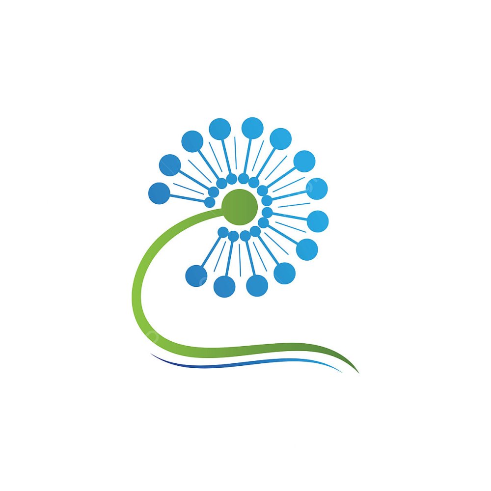 Одуванчик логотип вектор