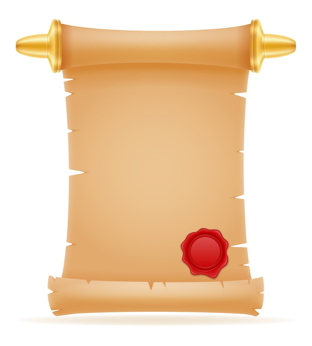 Рисунок свитка для пригласительной