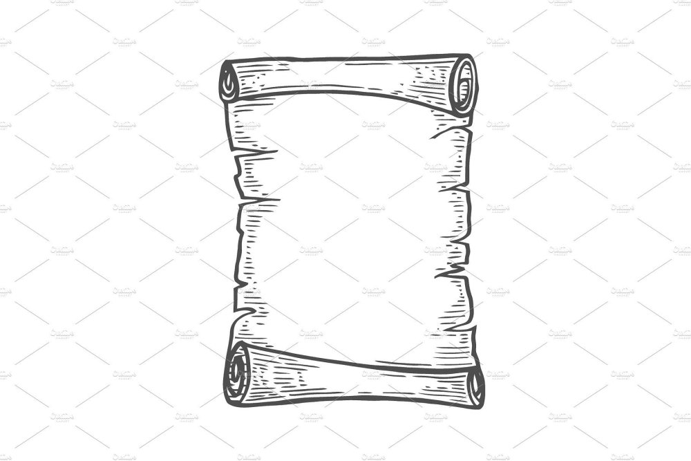 Свитки на белом фоне