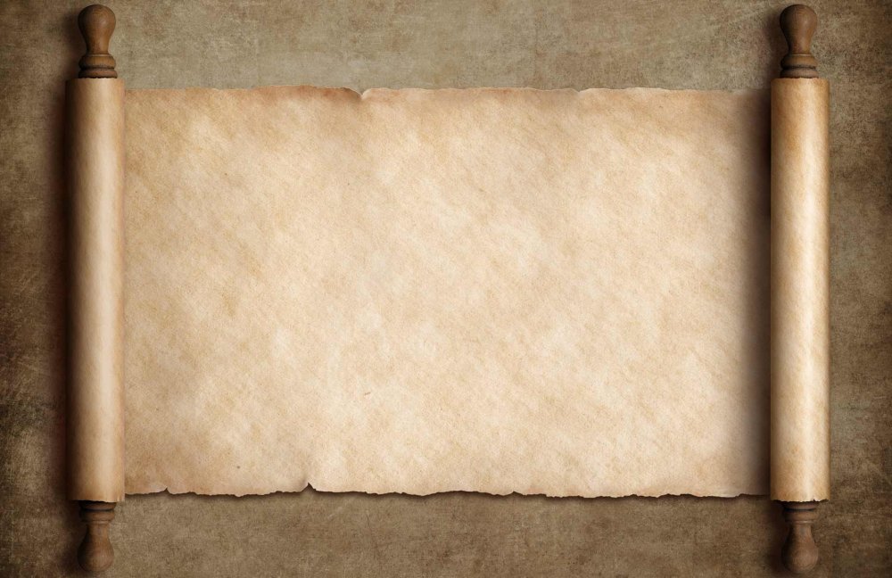 Свиток контур на прозрачном фоне