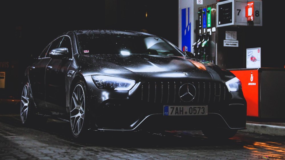 BMW фары в темноте