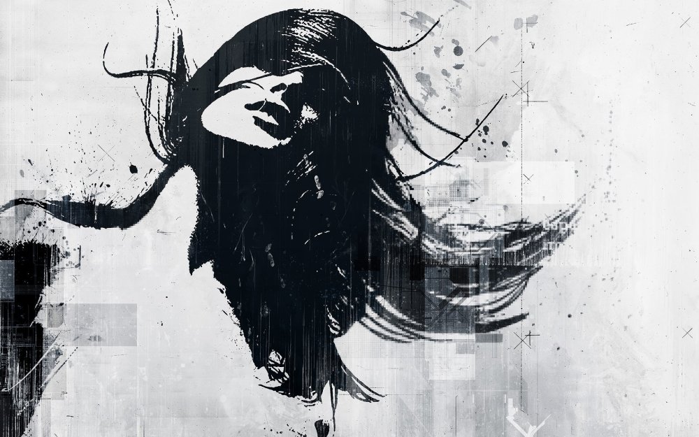 Фигуры на черном фоне