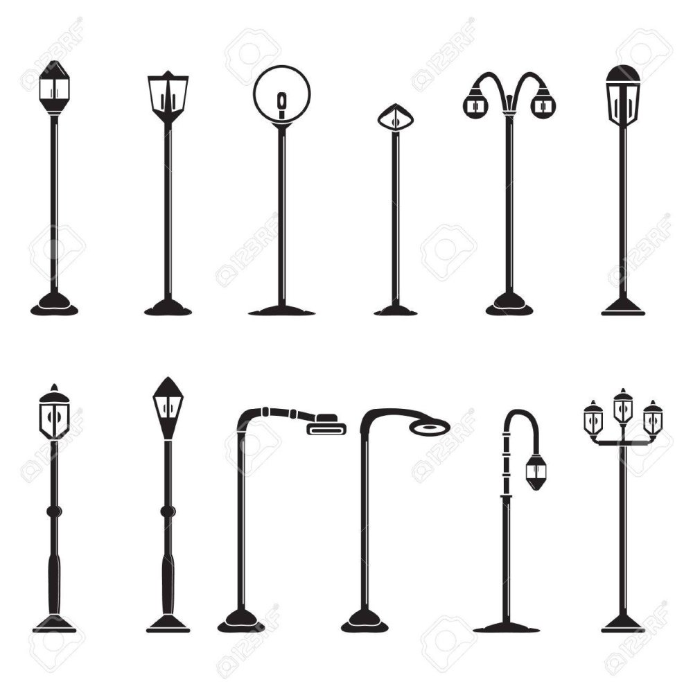 Знак фонарный столб