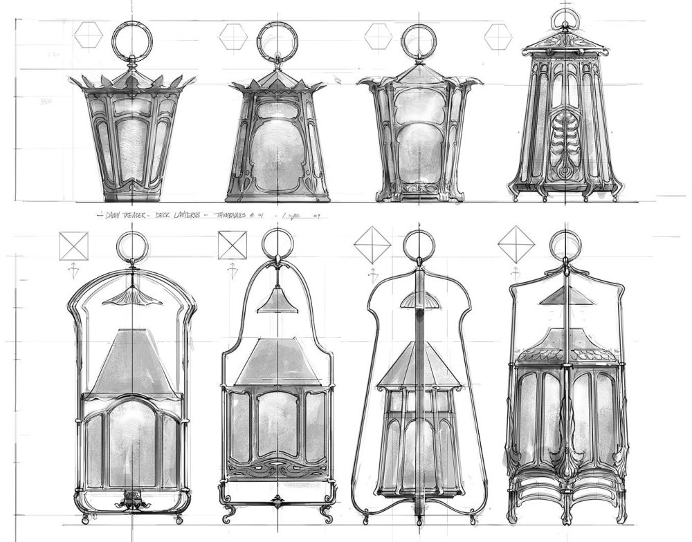 Уличный фонарь референс снизу