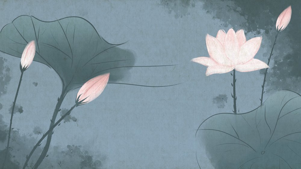 Тропический цветок Лотос