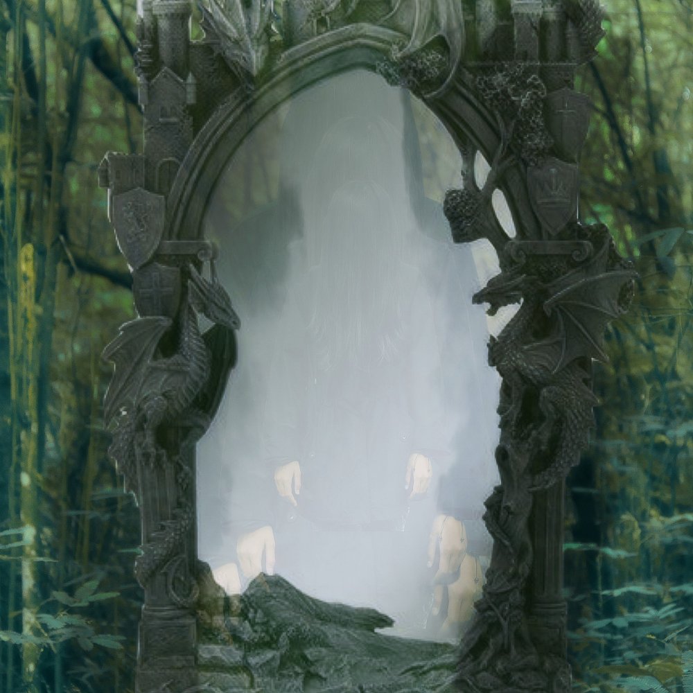 Фотосессия с большим зеркалом