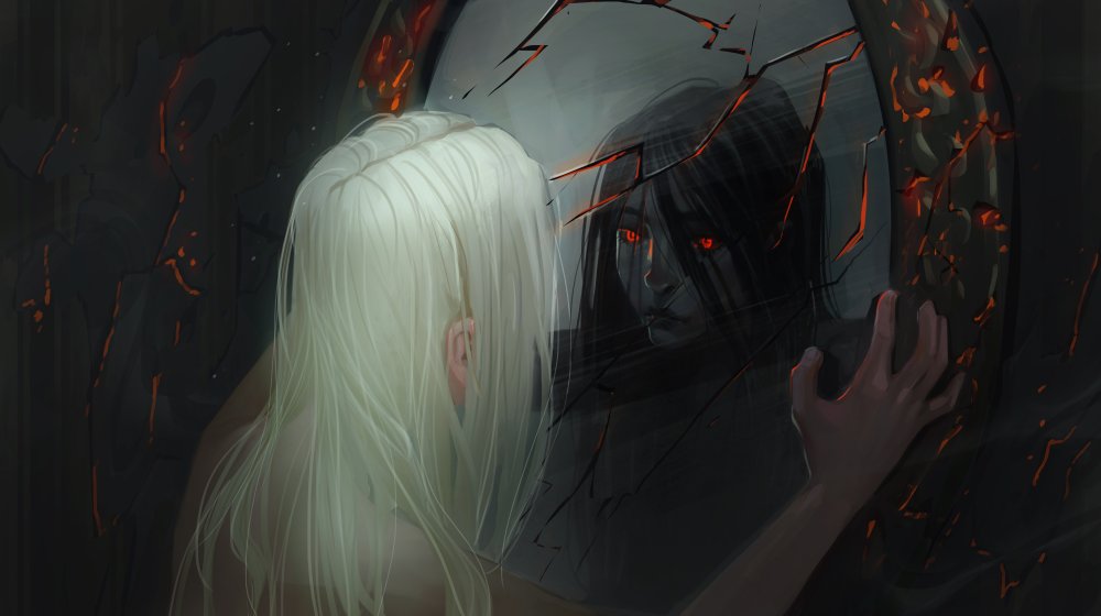 Магическое зеркало в лесу