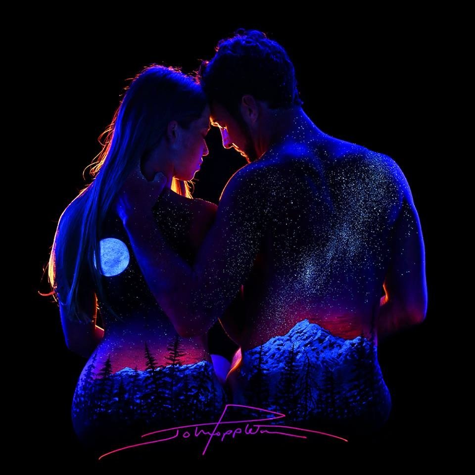 Боди арт Джона Попплтона