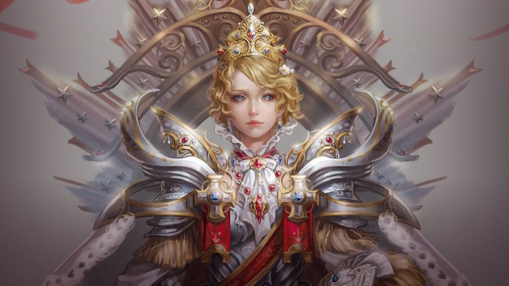 Коронации королевы фэнтези арт