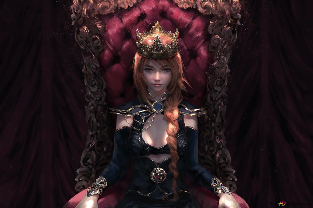 Королева на троне арт