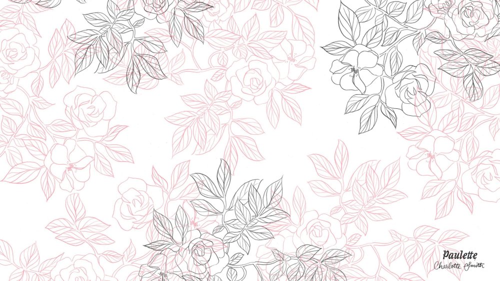 Цветочные узоры однотонные