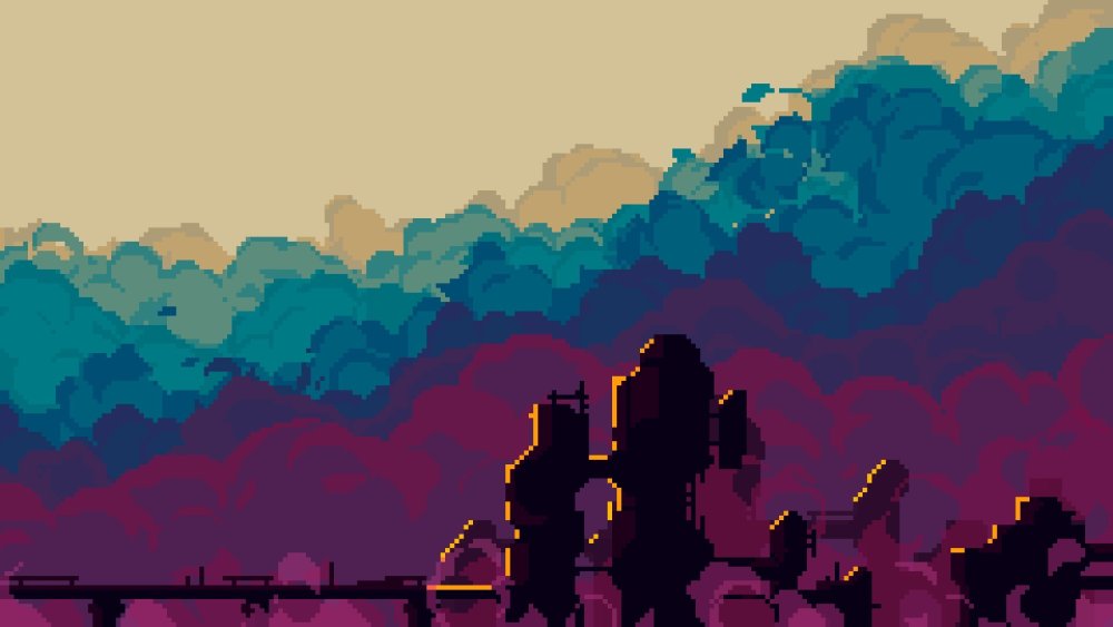 Пиксельный пейзаж