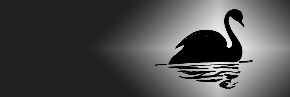 Силуэт лебедя