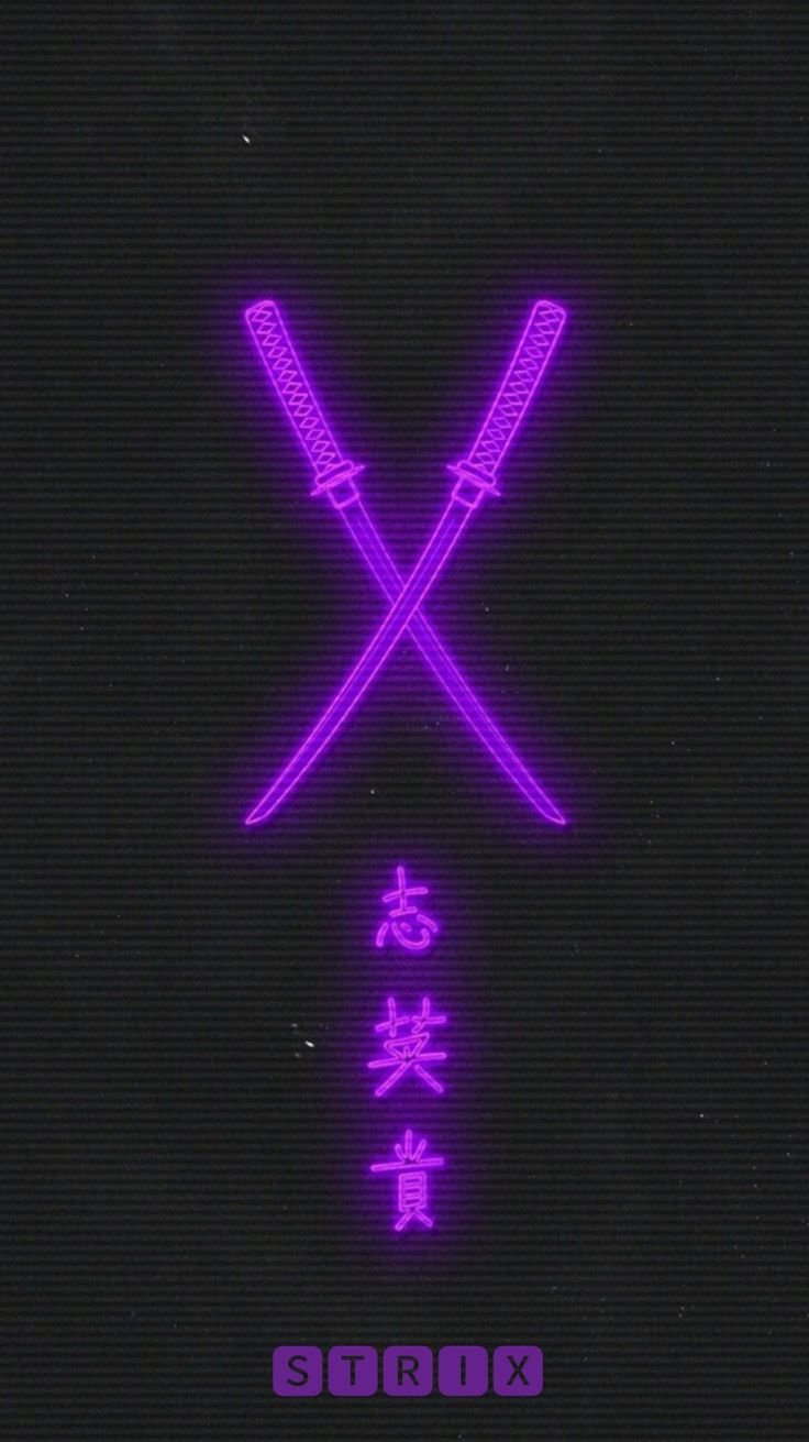 Неоновые надписи на японском