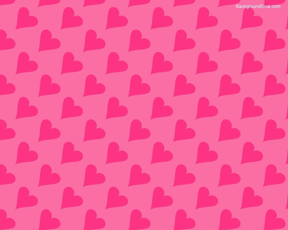 Розовый фон с сердечками