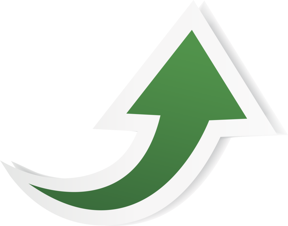 Кривая стрелка вверх