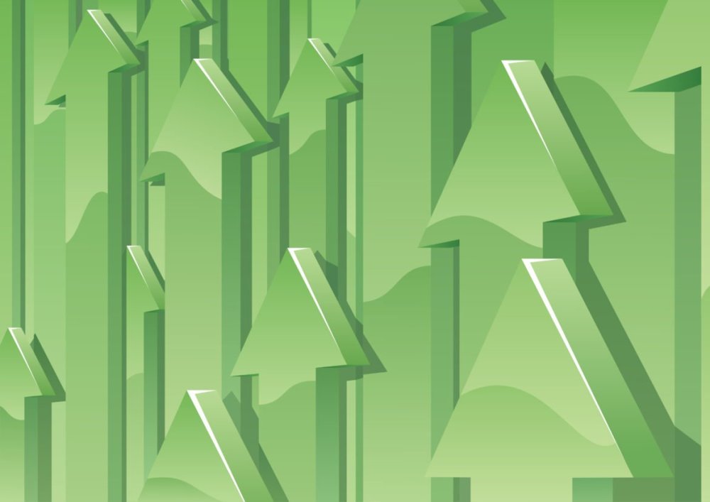 Красная и зеленая стрелочки