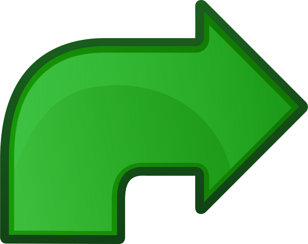 Зеленая стрелка роста