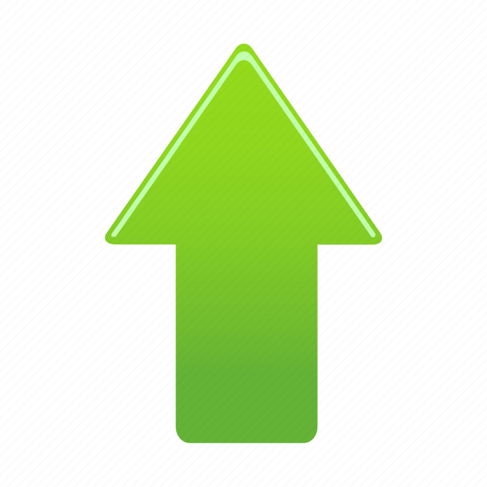 Диаграмма зеленая вверх