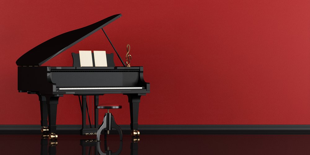 Фортепиано на Светлом фоне