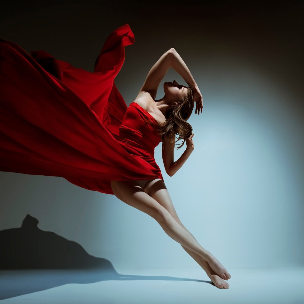 Танец с тканью