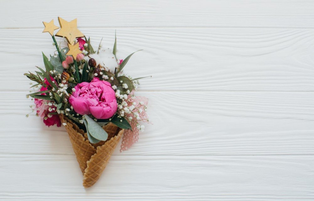 Пионы баннер