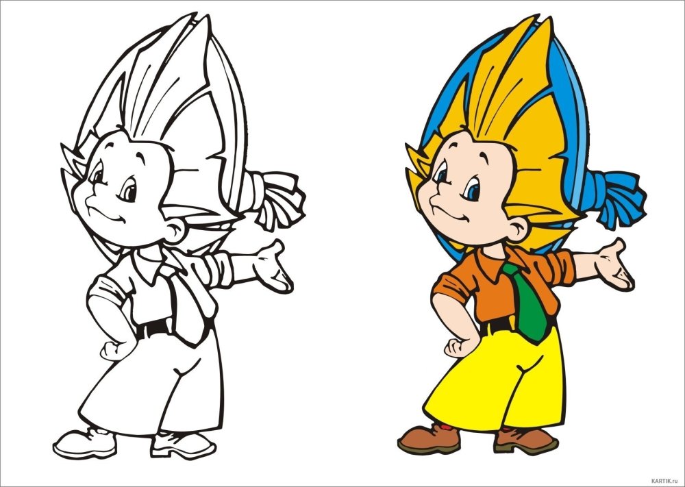 Незнайка с портфелем