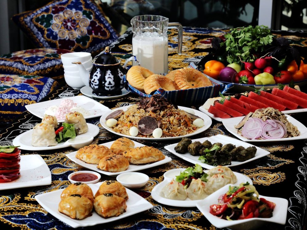 Узбекская кухня дастархан