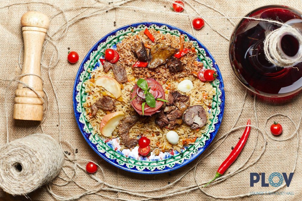 Самаркандский плов вид сверху