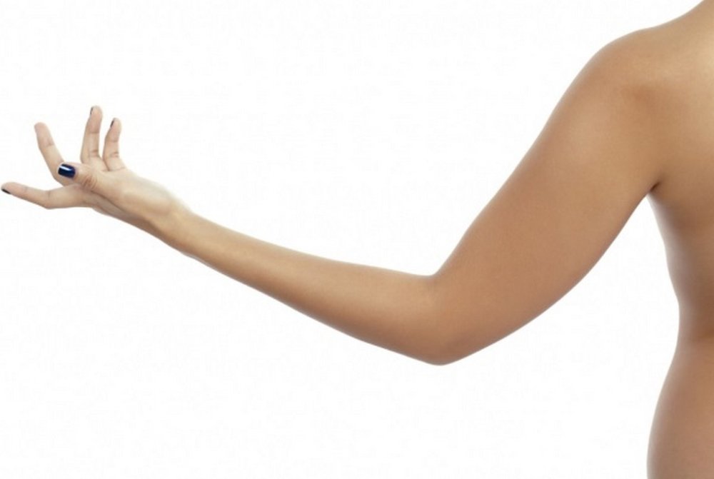 Женская рука до локтя